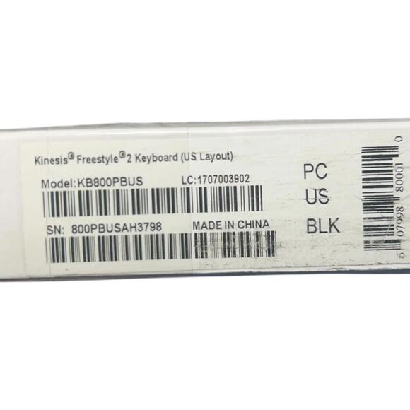 Kinesis Freestyle 2 Ergonomic Split Keyboard KB800PBUS - New Sealed Open Box - Picture 5 of 5